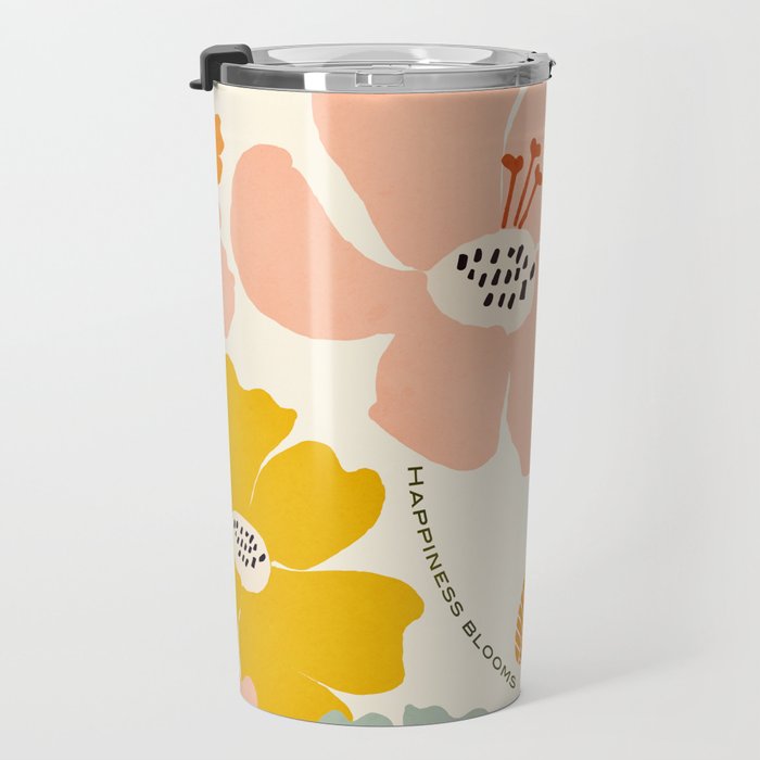 Happiness blooms Travel Mug Gallery Image 3