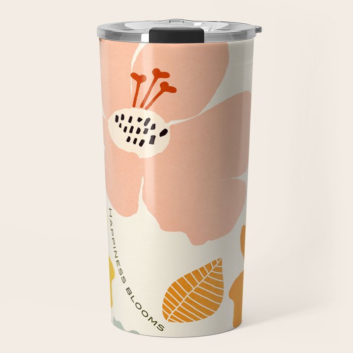 Happiness blooms Travel Mug Gallery Image 1