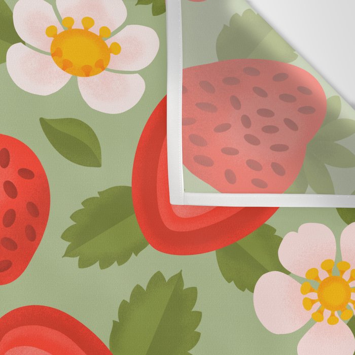 Strawberry Pattern - Amalfi Coast Cocktails Wall Tapestry Gallery Image 3
