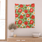 Strawberry Pattern - Amalfi Coast Cocktails Wall Tapestry Gallery Image 2