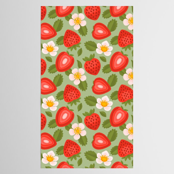 Strawberry Pattern - Amalfi Coast Cocktails Tablecloth Gallery Image 2