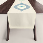 Mid Century Modern Christmas Baubles Table Runner Gallery Image 1