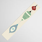Mid Century Modern Christmas Baubles Table Runner Gallery Image 3