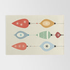 Mid Century Modern Christmas Baubles Rug Gallery Image 2