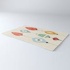 Mid Century Modern Christmas Baubles Rug Gallery Image 3