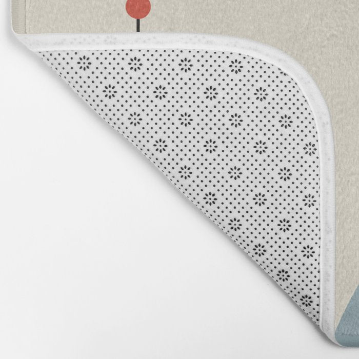 Mid Century Modern Christmas Baubles Bath Mat Gallery Image 2