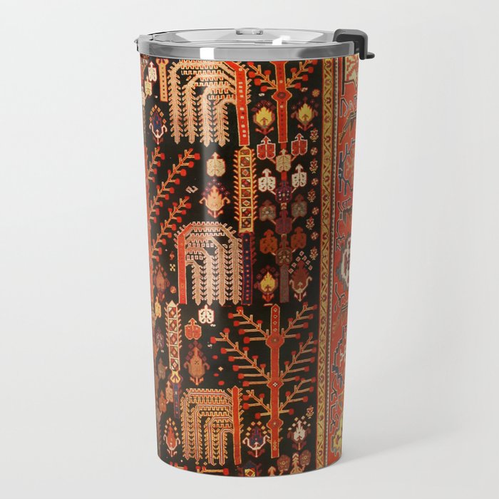 Bakhtiari Antique Persian Rug Print Travel Mug Gallery Image 2