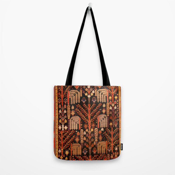 Bakhtiari Antique Persian Rug Print Tote Bag Gallery Image 2