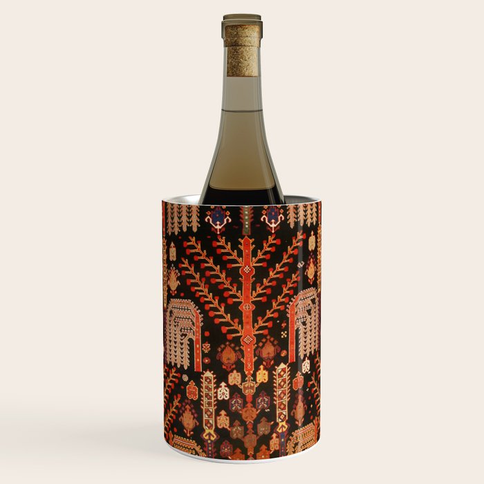 Bakhtiari Antique Persian Rug Print Wine Chiller Gallery Image 1