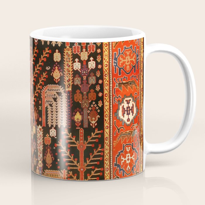 Bakhtiari Antique Persian Rug Print Coffee Mug Gallery Image 1