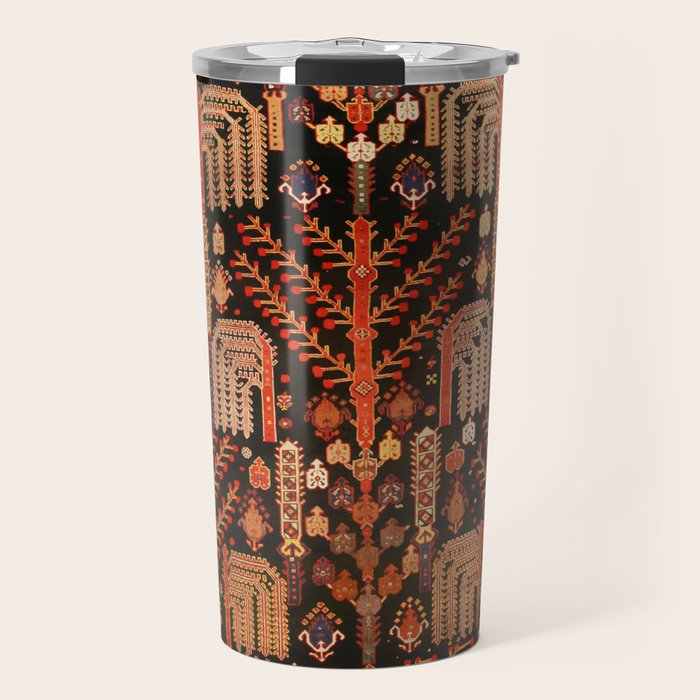 Bakhtiari Antique Persian Rug Print Travel Mug Gallery Image 1