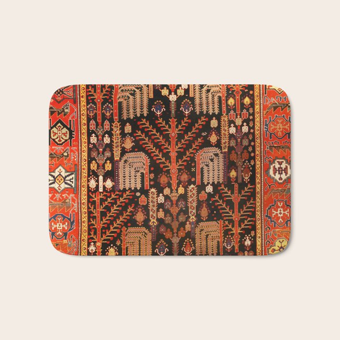 Bakhtiari Antique Persian Rug Print Bath Mat Gallery Image 1