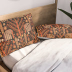 Bakhtiari Antique Persian Rug Print Pillow Sham Gallery Image 2