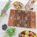Bakhtiari Antique Persian Rug Print Cutting Board Gallery Image 2