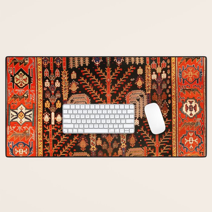 Bakhtiari Antique Persian Rug Print Desk Mat Gallery Image 1