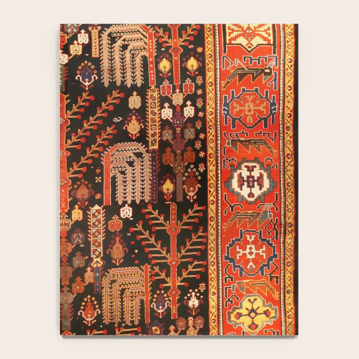 Bakhtiari Antique Persian Rug Print Notebook Gallery Image 4