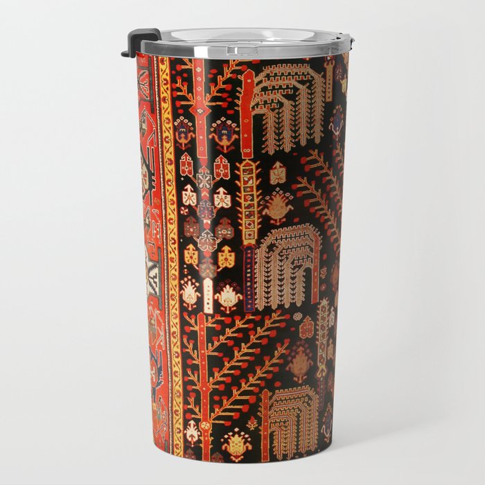 Bakhtiari Antique Persian Rug Print Travel Mug Gallery Image 3