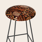 Bakhtiari Antique Persian Rug Print Stool Gallery Image 2