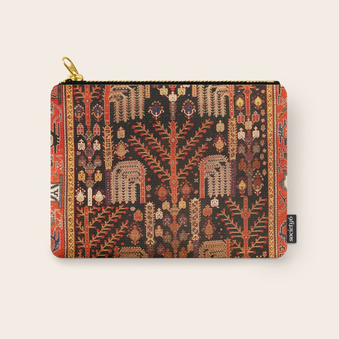 Bakhtiari Antique Persian Rug Print Carry All Pouch Gallery Image 1