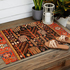 Bakhtiari Antique Persian Rug Print Outdoor Rug Gallery Image 2