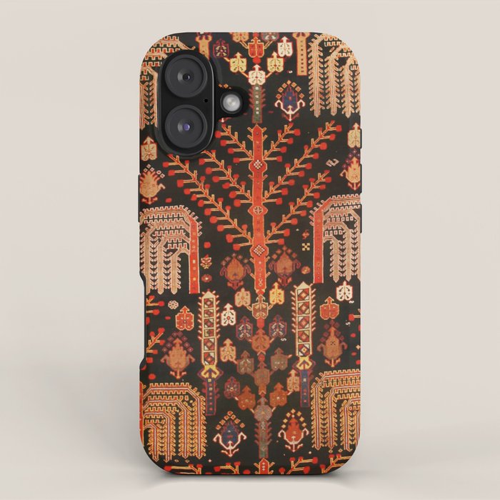 Bakhtiari Antique Persian Rug Print iPhone Case Gallery Image 1