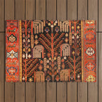 Bakhtiari Antique Persian Rug Print Outdoor Rug Gallery Image 1