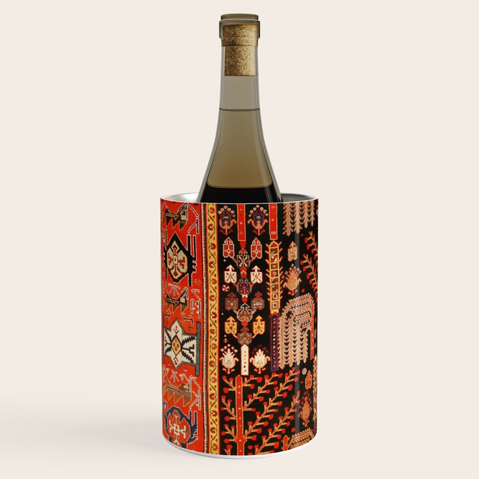 Bakhtiari Antique Persian Rug Print Wine Chiller Gallery Image 2