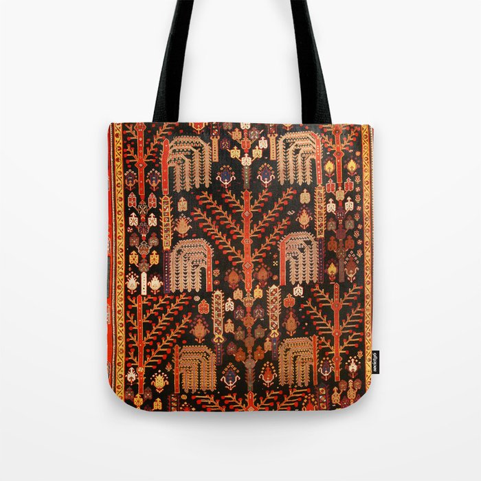 Bakhtiari Antique Persian Rug Print Tote Bag Gallery Image 1