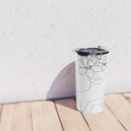 Minimal Line Art Woman with Flowers IV Travel Mug Gallery Image 4