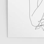 Minimal Line Art Woman with Flowers IV Poster Gallery Image 3