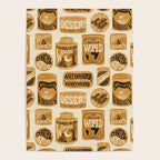 Vagabondâs Cupboard - gold, black, and cream  Poster Gallery Image 4
