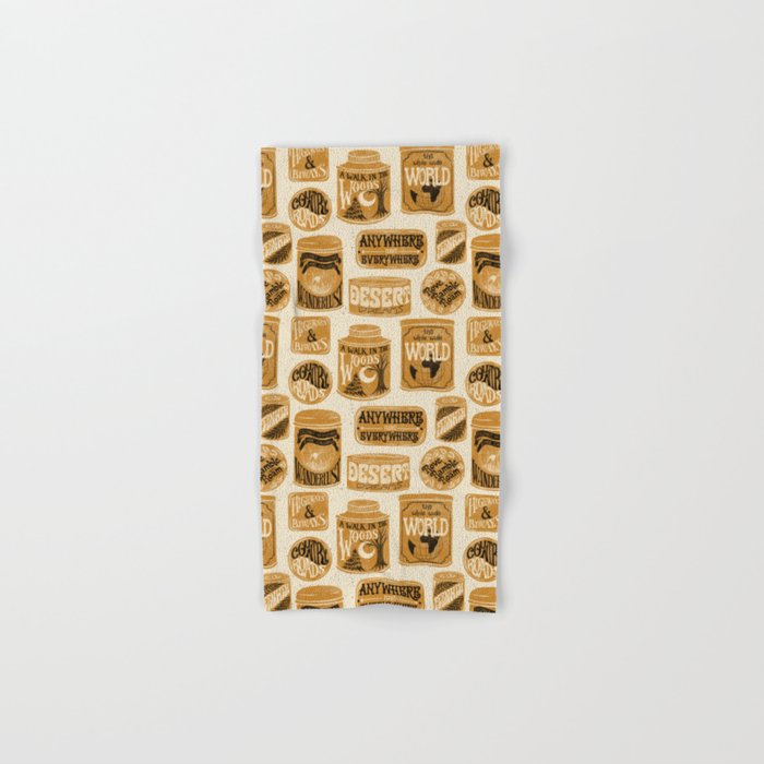 Vagabondâs Cupboard - gold, black, and cream  Bath Towel Gallery Image 1