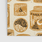 Vagabondâs Cupboard - gold, black, and cream  Poster Gallery Image 3
