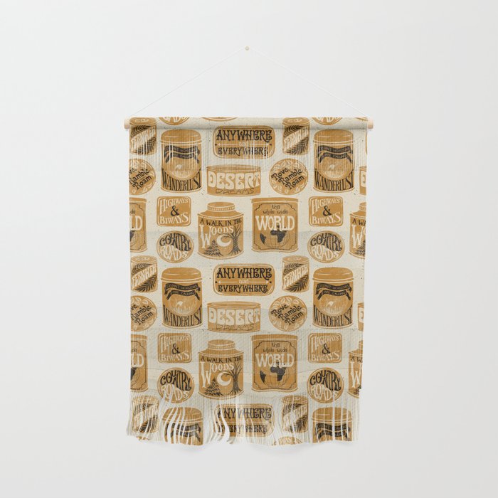 Vagabondâs Cupboard - gold, black, and cream  Wall Hanging Gallery Image 1