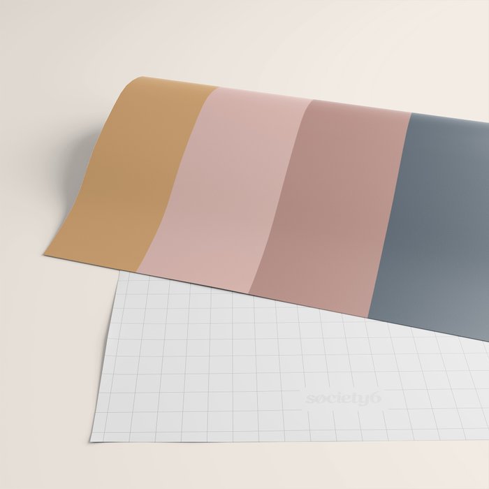 Minimal Retro Sunset - Earthy Neutral Wrapping Paper Gallery Image 2