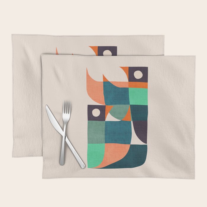 Two birds dancing Placemat Gallery Image 1
