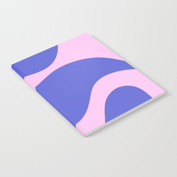 Wavy Land - Pink and Blue Notebook Gallery Image 2