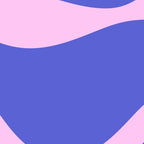 Wavy Land - Pink and Blue Coffee Mug Gallery Image 2
