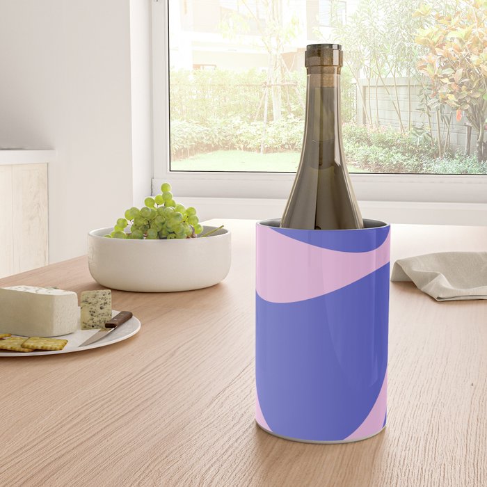 Wavy Land - Pink and Blue Wine Chiller Gallery Image 4