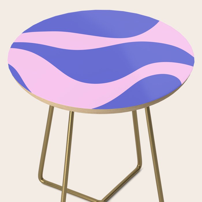 Wavy Land - Pink and Blue Side Table Gallery Image 2