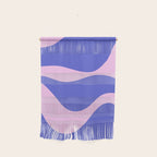 Wavy Land - Pink and Blue Wall Hanging Gallery Image 1