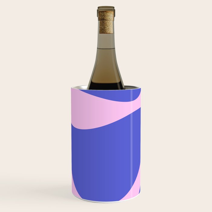 Wavy Land - Pink and Blue Wine Chiller Gallery Image 1