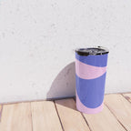 Wavy Land - Pink and Blue Travel Mug Gallery Image 4