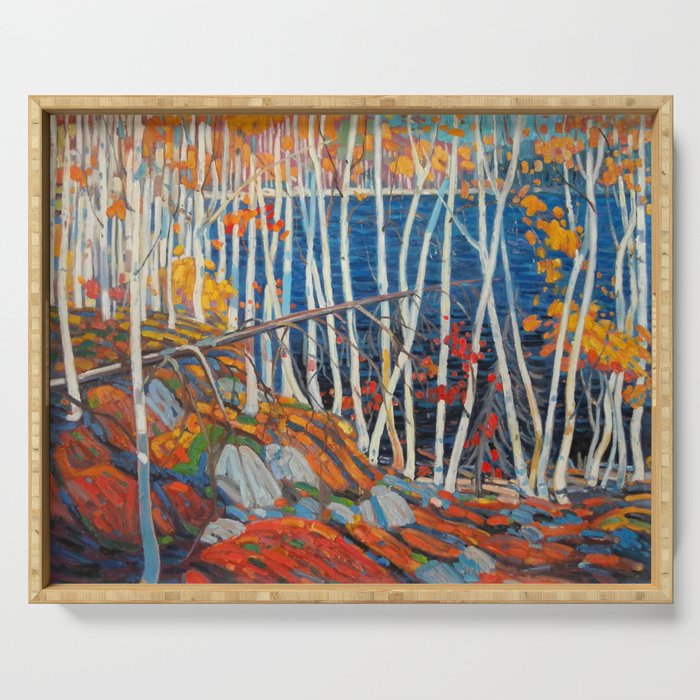 In The Northland (Group Of Seven) by Tom Thomson Canadian Landscape Art Serving Tray Gallery Image 1