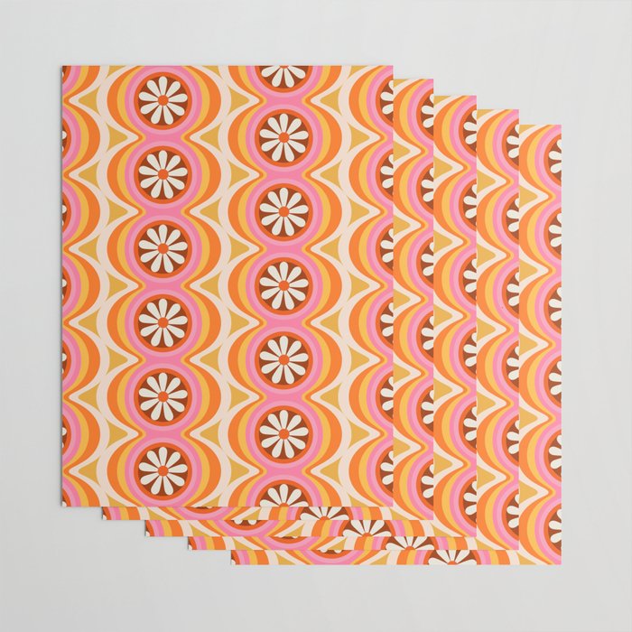 Wavy Daisy Wrapping Paper Gallery Image 3