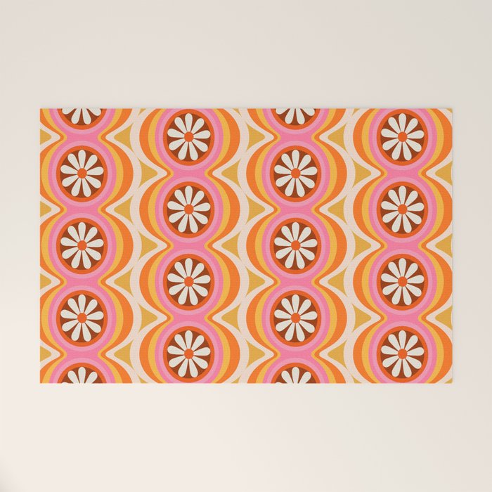 Wavy Daisy Welcome Mat Gallery Image 1