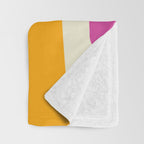 Colorful Mid Century Modern Piquet Abstract Pattern  Throw Blanket Gallery Image 3