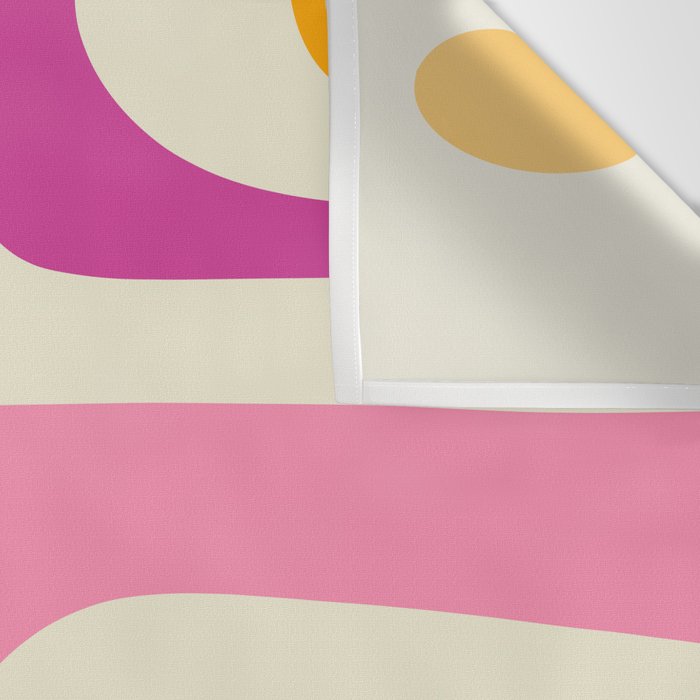 Colorful Mid Century Modern Piquet Abstract Pattern  Wall Tapestry Gallery Image 3