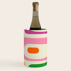 Colorful Mid Century Modern Piquet Abstract Pattern  Wine Chiller Gallery Image 3