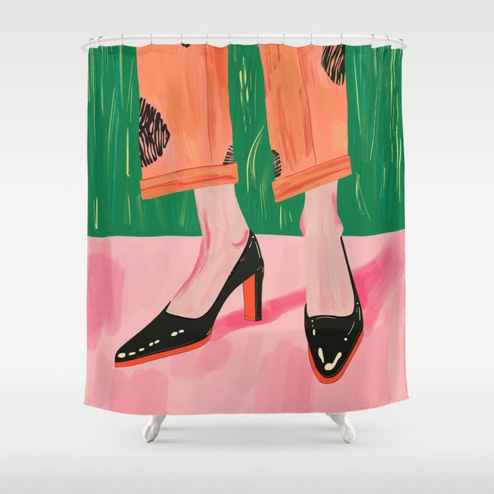 Chic Stroll Shower Curtain Gallery Image 1